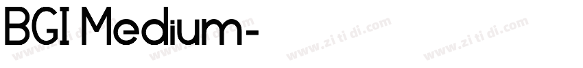BGI Medium字体转换